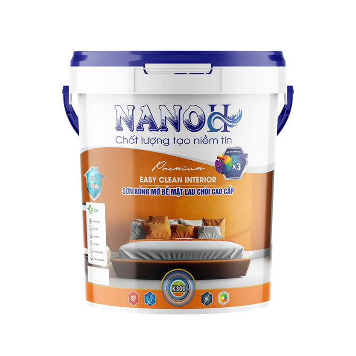 Sơn bóng mờ bề mặt lau chùi cao cấp